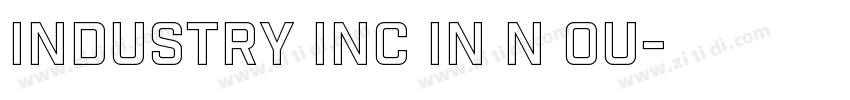 Industry Inc In N Ou字体转换